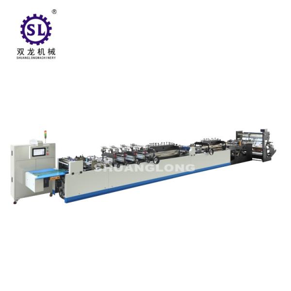 Cheap Zipper pouch bag making machine , pp bag making machine double unwind device for sale