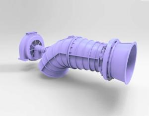 China 150kw Tubular Turbine Generator For River , Micro Hydro Turbine Generator on sale