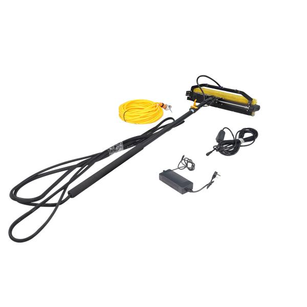 Cheap Max Unfold Size 3.5m Portable Solar Panel Cleaning Machine with Rolling Washing Brush for sale