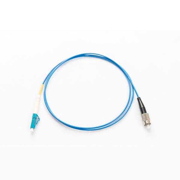 Cheap G657A1 G657A2 Armored Fiber Patch Cord LC UPC To FC UPC Single Mode Simplex Blue for sale