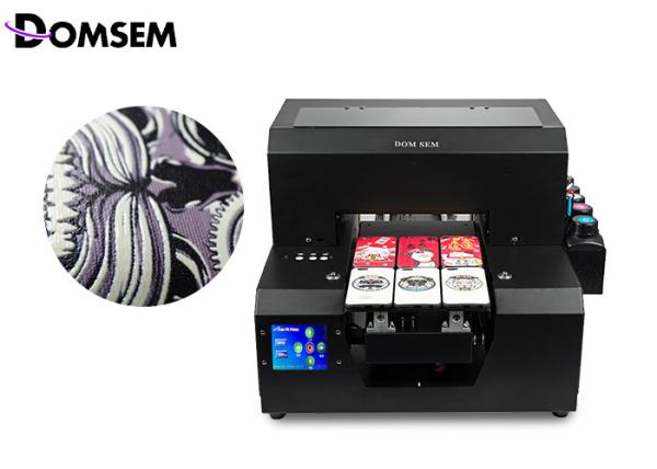 Cheap Mini Format A4 UV Flatbed Printer Domsem 0.1mm Printing Precision For PVC Card for sale