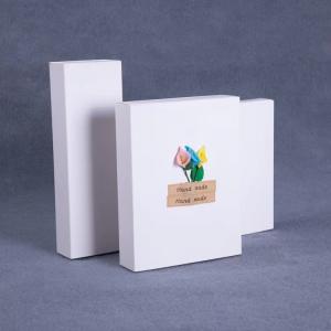 China 350gsm Recycled Paper Gift Box Silk Screen Sliding Drawer Box on sale