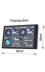 Best 3.5 Inch USB Secondary Monitor IPS Secondary Pc Monitor CPU RAM HDD 320x480 wholesale