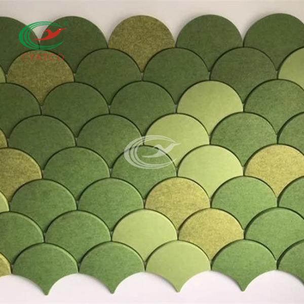 Cheap Practical Odorless Polyester Fiber Panel , Mildewproof Acoustic Board Texture for sale