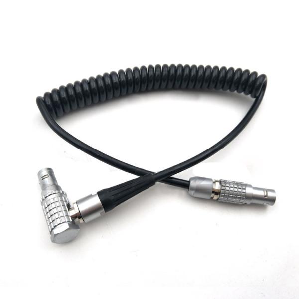 Cheap TILTA Kit LEMO 2pin VAXIS Power Cable 4-Pin To Angled 2pin Power Spring Cable for sale