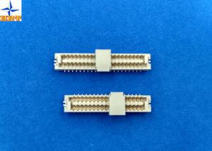 China Light Yellow LCP 1.25mm Pitch Connector , Wire To Board Terminal Connector One Row on sale