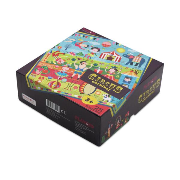 Cheap Artpaper CMYK Printing Custom Printed Cardboard Boxes Puzzle Storage Box for sale