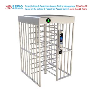 Best TCP/IP Communication Baffle Gate Turnstile Full Height Gate Semi Automatic Turnstile for Hospital Entrance Security Products wholesale