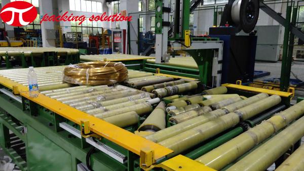 Cheap Welding Stacking Copper Coil Packing Machine With Circumferential Labeling System for sale