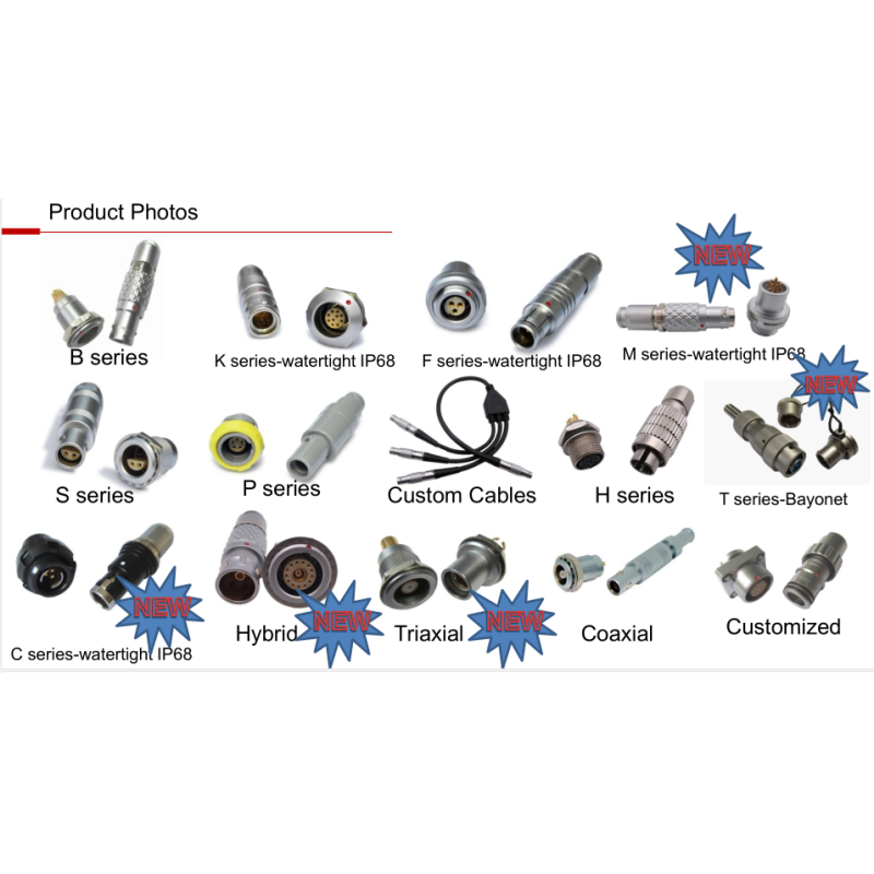 Muti Pin Circular Push Pull Connectors With Chrome Plated Brass Housing Material
