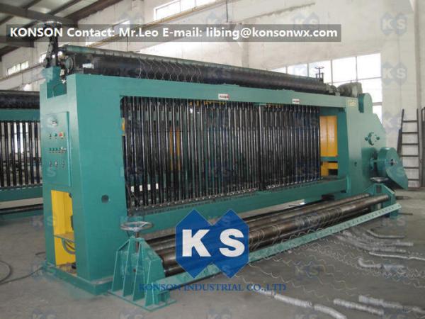 Automatic Gabion Box Hexagonal Wire Netting Machine High Speed 3.5 Meter Per