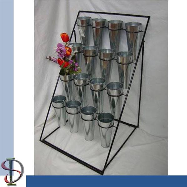 Cheap Bouquets Mult-layers Display Stand / flower metal step tiers display rack / POP display stand for sale