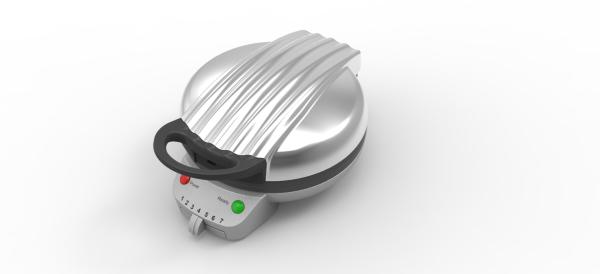 Cheap 1000W Heart Shaped grill and Waffle Maker With Temperature Control Knob for sale