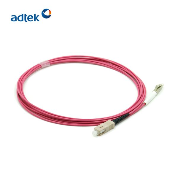 Simplex LC To SC Patch Cord Multimode 2.0mm OM4 Fiber Patch Cable