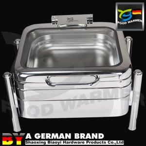 Best Standard GN2/3 Square Chafing Dish With Cylindrical Footing Frame wholesale