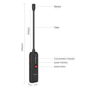 China HT66 Gas Leak Detector for Combustible Flammable Natural Methane Gas Visible and Audible Alarm on sale