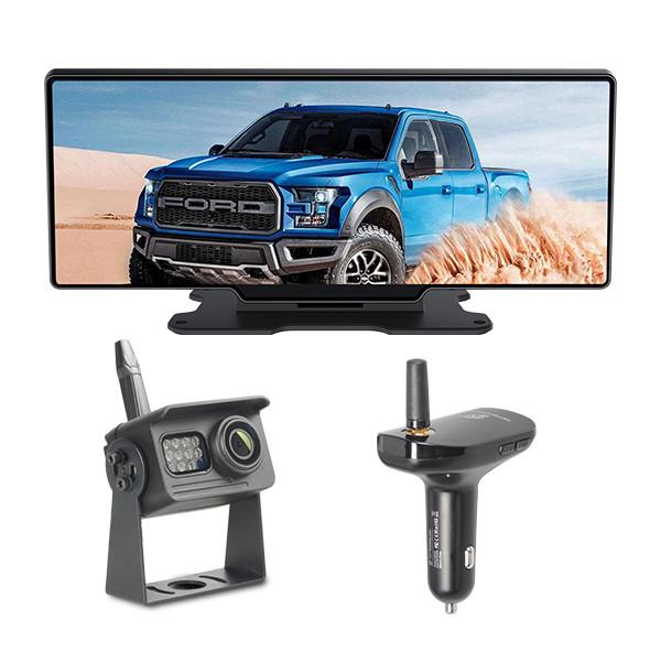 Cheap 12Mbps Wireless Rear View Dash Cam 12 Inch Touch Screen AHD Receiver for sale