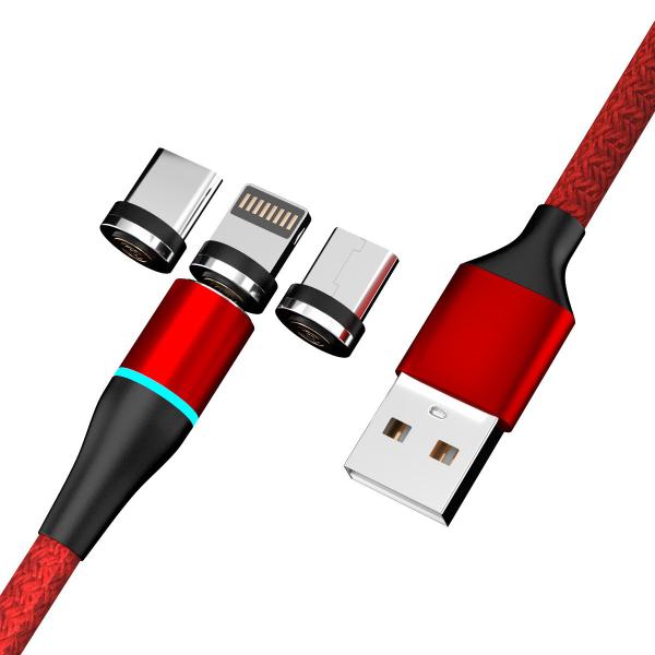 Cheap Fast Speed Magnetic Data Cable Multi Colored  Easy Chargering With LED Indicator for sale