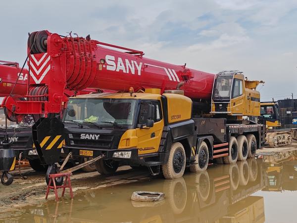 Cheap 2014 SY 125T Truck Crane All Terrain Crane with 5 Crane Jib in Excellent Condition for sale
