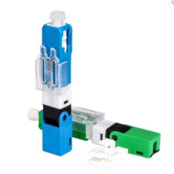 Cheap Blue Green SC Quick Connector For FTTH FTTB FTTX Network 0.3dB Insertion Loss for sale