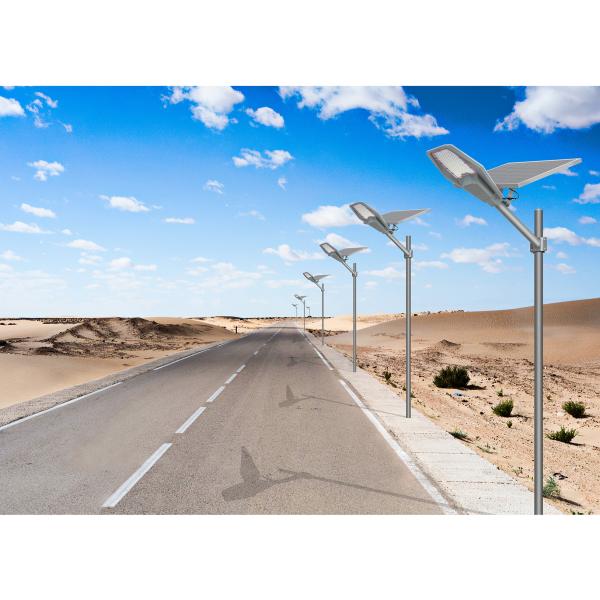 Cheap LED Solar Street Light With Pole Interstellar Warrior Lamps High Lumen Waterproof for sale