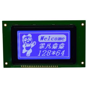 Flat Rectangle Graphic LCD Module , WLED Back - Light Dot Matrix LCD Display Module