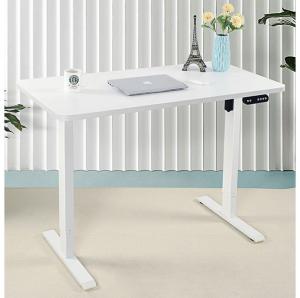 China White Wooden Frame Material Electric Sit Stand Up Desk for Adjustable Height Work on sale
