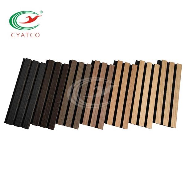 Cheap Formaldehyde Free Linear Wood Wall Panels In Commercial Architecture for sale