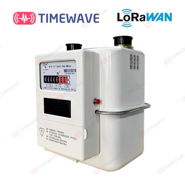 Cheap Smart LoRaWAN Gas Meter Wifi Wireless IoT LCD Screen Built In Antenna ISO/IEC 9001 for sale