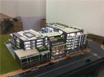 Machine - Cutting Modern Building 3D Model , LED Scale Building Models