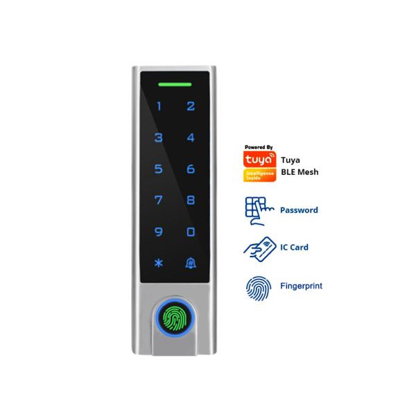 Cheap Biometric Fingerprint Access Control with Tuya APP IP68 Waterproof Keypad Touch Screen RFID Card Reader with TTLCOK APP for sale