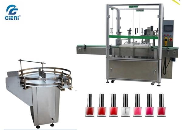 Cheap Small Dose Automatic Nail Polish Filling Equipment 2 Nozzles With Turn Table for sale