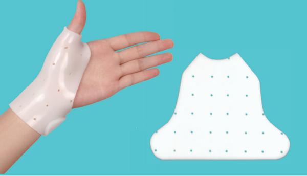 Cheap White Custom Thermoplastic Splint Thumb Gauntlet Splint ISO9001 Approved for sale