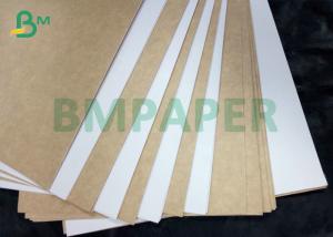 China 350gsm Printable White Coated Kraft Back Paper For High End Food Packing Box on sale