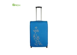 Best 600D Economic Polyester Printing Soft Sided Luggage with Skate Wheels wholesale