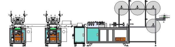 Cheap Fully Automatic Disposable Face Mask Making Machine Computer PLC Programming Control for sale