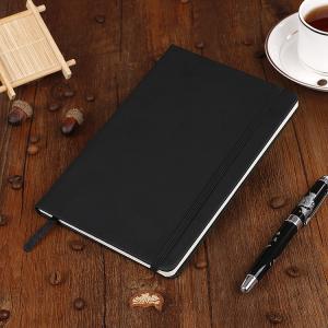 A5 Custom Elastic Strap Office Business Notepad Pu Creative Student Diary Black