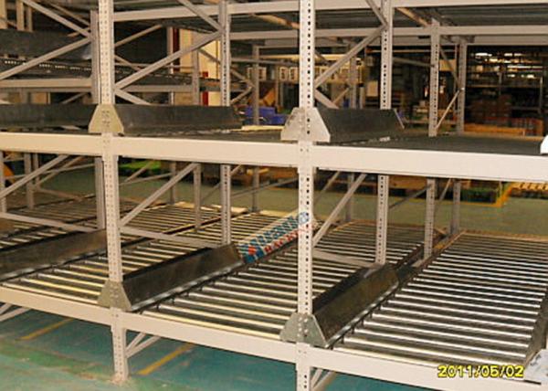 Cheap Q235B Logistic Easy Intall Flow Pallet Racking , Gravity Flow Shelving for sale
