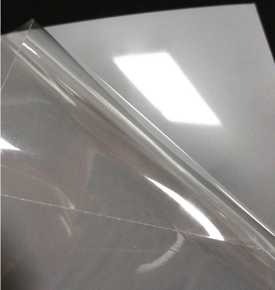 Cheap Transparents 120g Liner Glossy Printable Vinyl Wrap Sticker Self Adhesive for sale
