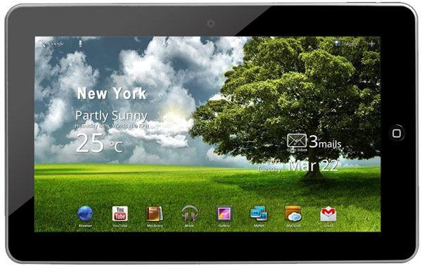 Cheap 10.2 inch touch screen tft lcd google android 2.2	notebook computer Support 1080P, video for sale
