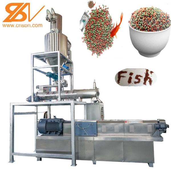 Cheap Double Screw Fish Feed Making Pet Food Processing Machinery 201 Staineless for sale