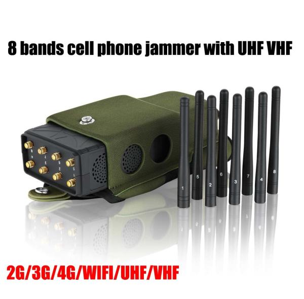 Cheap Full Bands All In One Cellular Signal Jammer 12 Antennas Blocking GPS WiFi RF Signal for sale