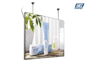 China A2 Ceiling Hanging Double Side Frameless Fabric Led Light box Sign on sale
