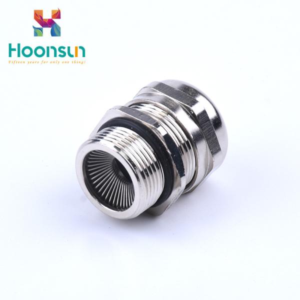 Cheap Coil Spring Type Anti EMC Cable Gland , Sliver M Thread Brass Cable Gland for sale