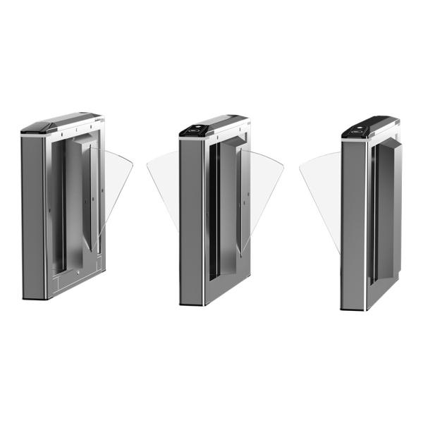 Cheap Efficient Slim Biometric Access Control System Flap Turnstile Facial Recognition for sale