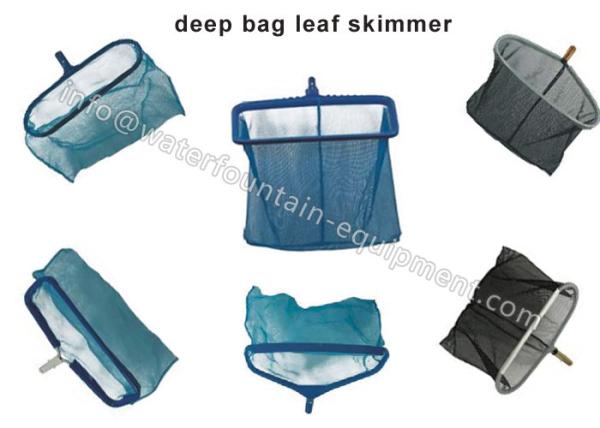 Cheap Heavy Duty Deep Bag Leaf Rake Skimmer , Plastics Swimming Pool Cleaning Net for sale