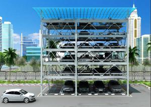 Horizontal and Vertically Shifting Multi-Level Puzzle Car Parking System