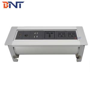 Square edge usb charging tabletop socket box switch outlet for conference table