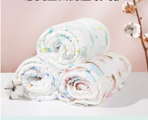 Best Three Layer Custom Printed Gauze Fabric wholesale