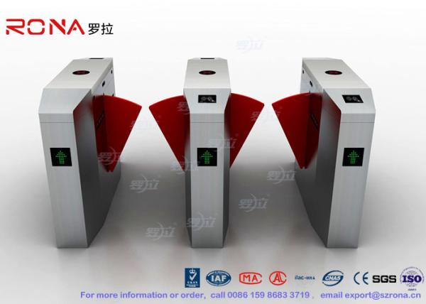 Cheap 3 Lanes Swing Barrier Gate Card Collector For Biometric Access Control With Face Recognition System for sale